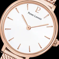 Montre Femme NOVA Cadran Blanc Bracelet Acier milanais Doré rose