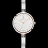 Montre Femme PRETTY Cadran Blanc Bracelet Acier Argenté