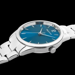 Montre Femme ROXANE Cadran Bleu Bracelet Acier  Argenté