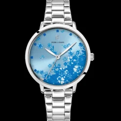 Montre Femme TALLIA Argenté Cadran Bleu Bracelet Acier Argenté 16 MM