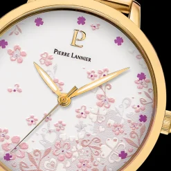 Montre Femme TALLIA Cadran Blanc Bracelet Acier milanais Doré