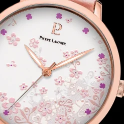 Montre Femme TALLIA Cadran Blanc Bracelet Cuir  Rose