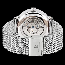 Montre Homme AUTOMATIC Argenté Cadran Vert Bracelet Acier milanais Argenté 20 MM