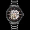 Montre Homme AUTOMATIC Cadran Noir Bracelet Acier Noir
