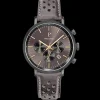 Montre Homme BARON Gris Cadran Gris Bracelet Cuir perforé Gris 20 MM