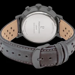 Montre Homme BARON Gris Cadran Gris Bracelet Cuir perforé Gris 20 MM