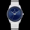 Montre Homme CANDIDE Cadran Bleu Bracelet Acier Argenté