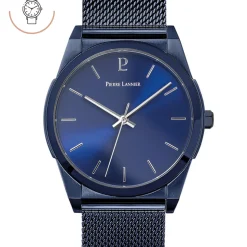Montre Homme CANDIDE Cadran Bleu Bracelet Acier milanais Bleu