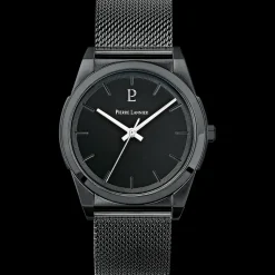 Montre Homme CANDIDE Cadran Noir Bracelet Acier milanais Noir