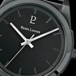 Montre Homme CANDIDE Cadran Noir Bracelet Acier milanais Noir