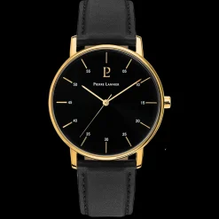 Montre Homme CITYLINE Cadran Noir Bracelet Cuir Noir