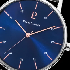 Montre Homme CITYLINE Cadran Bleu Bracelet Acier milanais Argenté