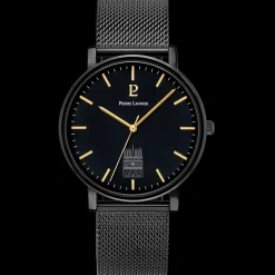 Montre Homme COEUR BATTANT Noir Cadran Noir Bracelet Acier milanais Noir 20 MM