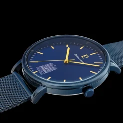 Montre Homme COEUR BATTANT Bleu Cadran Bleu Bracelet Acier milanais Bleu 20 MM