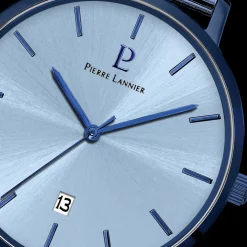 Montre Homme ECHO Cadran Bleu Bracelet Acier Milanais Bleu