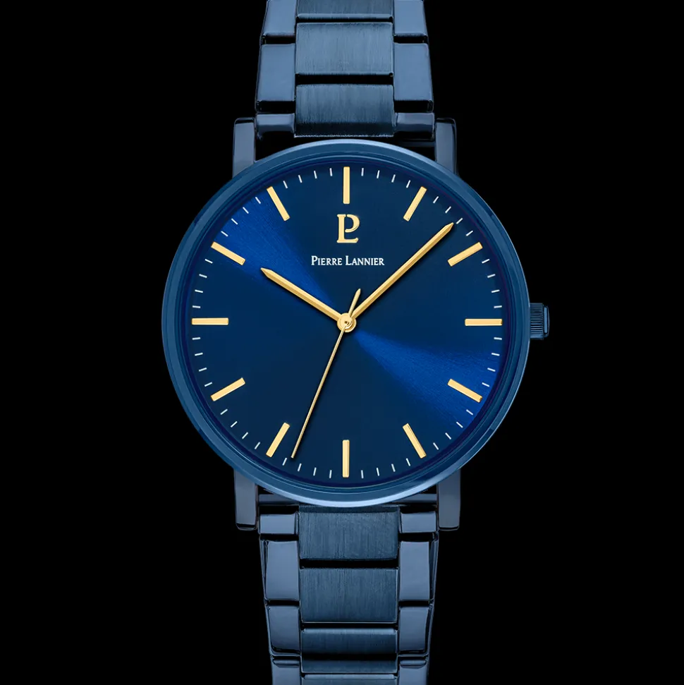 Montre Homme ESSENTIAL Cadran Bleu Bracelet Acier Bleu