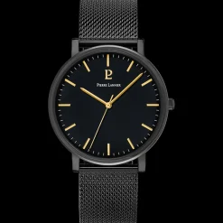 Montre Homme ESSENTIAL Cadran Noir Bracelet Acier milanais  Noir