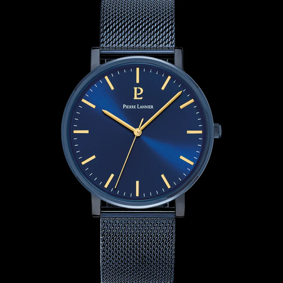 Montre Homme ESSENTIAL Cadran Bleu Bracelet Acier milanais Bleu