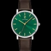 Montre Homme ESSENTIAL Cadran Vert Bracelet Cuir  Brun