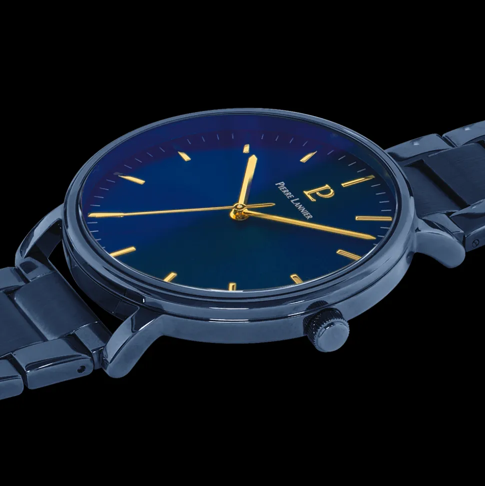 Montre Homme ESSENTIAL Cadran Bleu Bracelet Acier Bleu