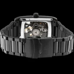 Montre Homme HECTOR Cadran Noir Bracelet Acier  Noir