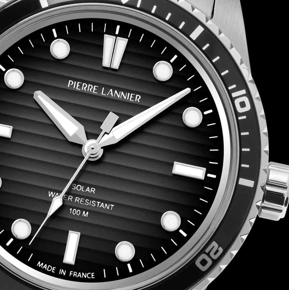 Montre Homme INTI Argenté Cadran Gris Bracelet Acier Argenté 22 MM