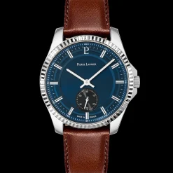 Montre Homme METROPOLITAIN Cadran Bleu Bracelet Cuir Brun