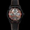 Montre Homme MONARCK Noir Cadran Noir Bracelet Cuir Noir 22 MM