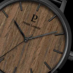Montre Homme NATURE Cadran Brun Bracelet Acier milanais Noir