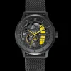 Montre Homme PADDOCK Cadran Noir Bracelet Acier milanais Noir