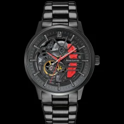 Montre Homme PADDOCK Noir Cadran Noir Bracelet Acier Noir 22 MM