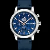 Montre Homme RCS Cadran Bleu Bracelet Cuir Bleu