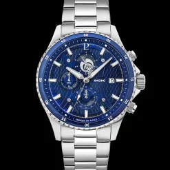 Montre Homme RCS Cadran Bleu Bracelet Acier Argenté